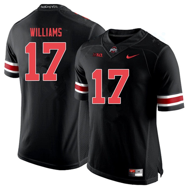 Ohio State Buckeyes #17 Alex Williams College Football Jerseys Sale-Black Out